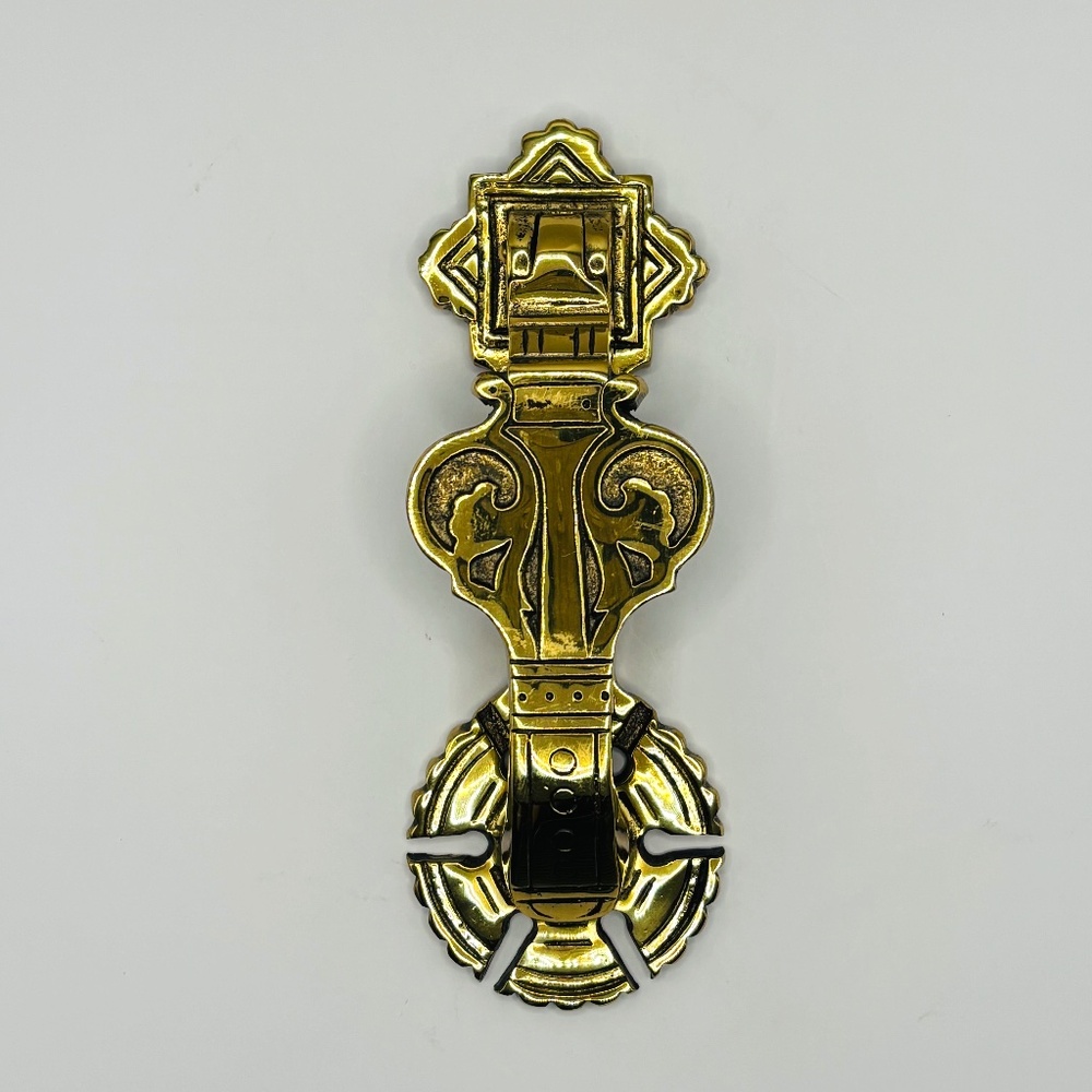 Heavy Brass Victorian Doorknocker - Frederick & Sons #405
